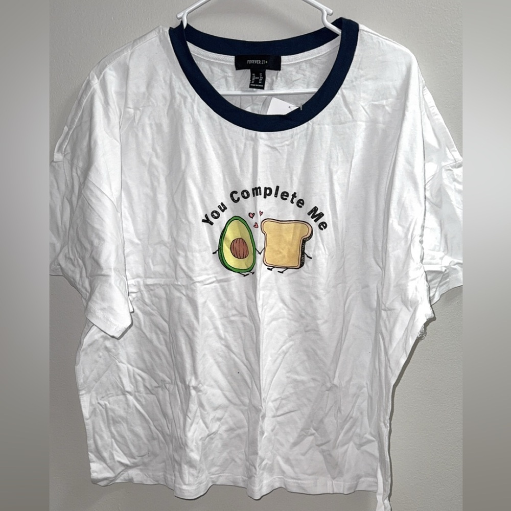 White and Navy PJ short set with Avocado Print